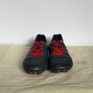 Brava Soccer Boys Size 1D Navy Blue Red Molded Cleats Youth Football Outdoor